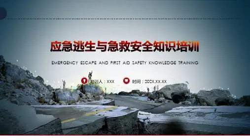 应急逃生与急救安全知识图文PPT课件