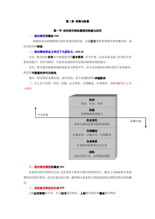 一级人力资源管理师读书笔记(招聘与配置).资料