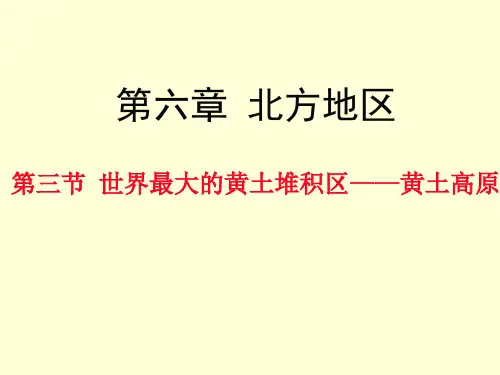 人教版地理八下 世界上最大的黄土堆积区——黄土高原 授课课件(共23张PPT)