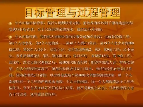 目标管理与过程管理[1]