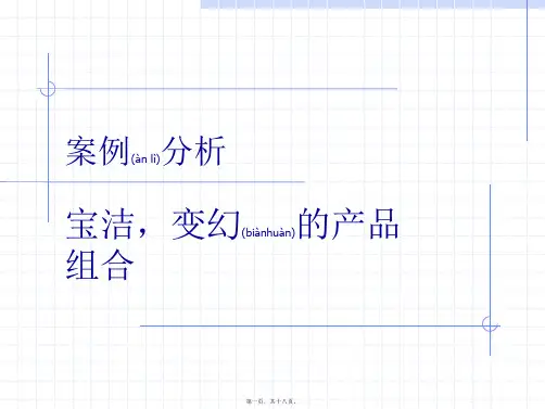 案例分析—宝洁,变幻的产品组合(ppt17)-管理案例(共18张PPT)
