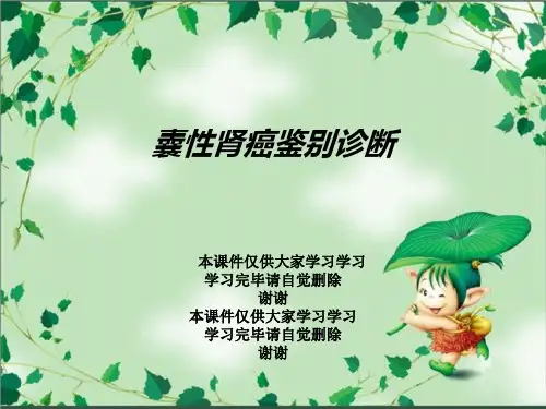 囊性肾癌鉴别诊断