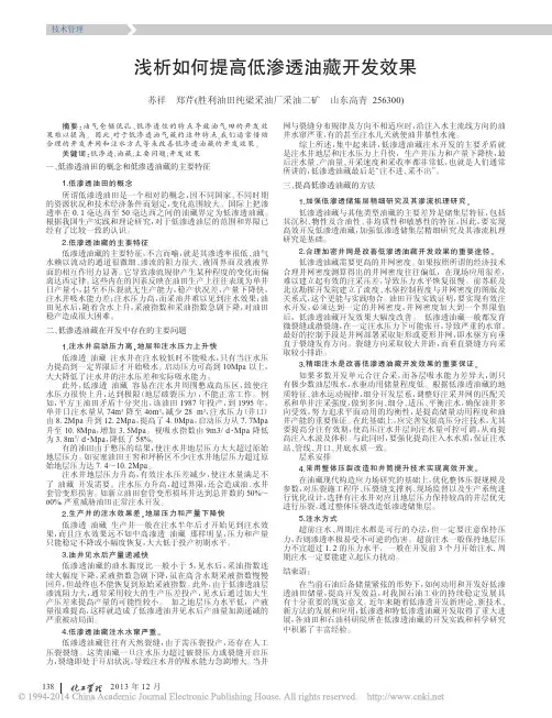 浅析如何提高低渗透油藏开发效果_苏祥