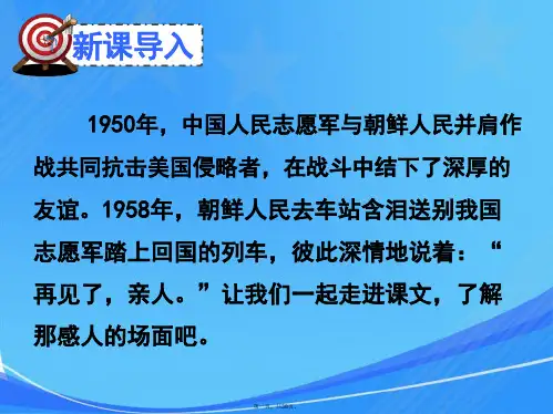 人教版五年级下册语文《-再见了-亲人》