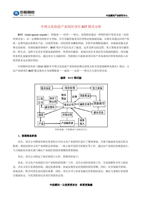 中国文化创意产业园区项目BOT模式分析