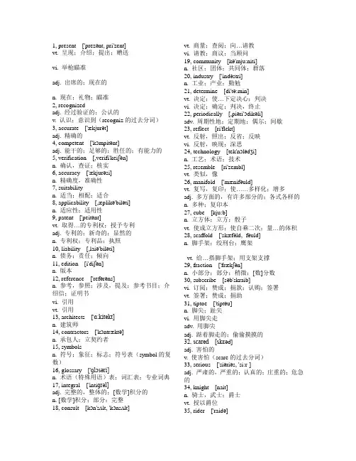 生活常用英语单词 1