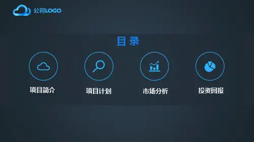 商业计划书融资路演PPT模板