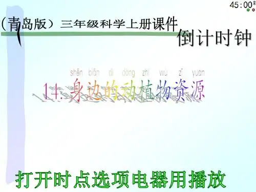 小学二年级上册科学《14身边的动植物资源》