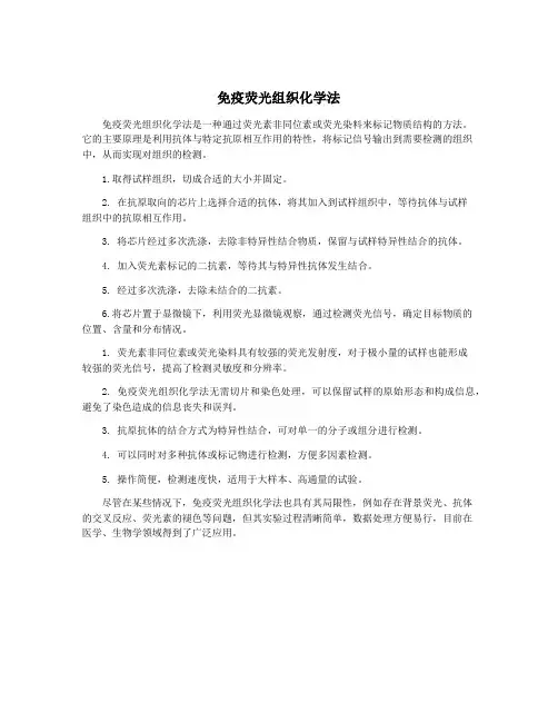 免疫荧光组织化学法