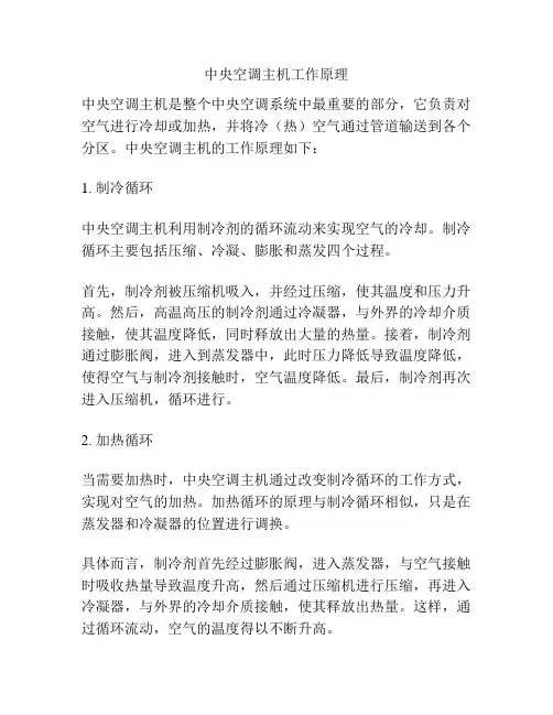 中央空调主机工作原理