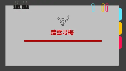 2024年8岁-12岁水彩笔粘贴画《踏雪寻梅》-美术课件
