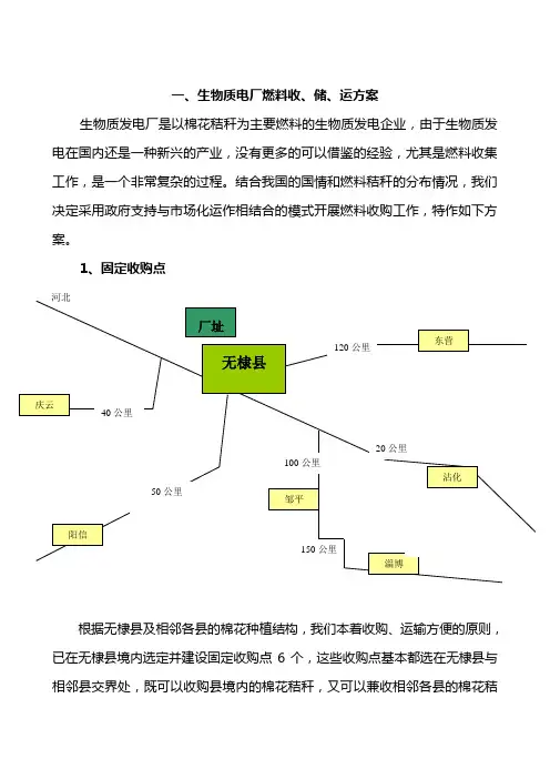 生物质发电厂燃料收、储、运方案