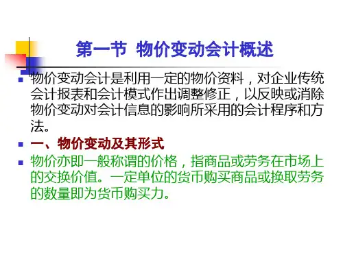 6第六章物价变动会计