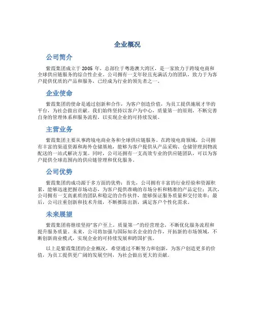 企业概况资料