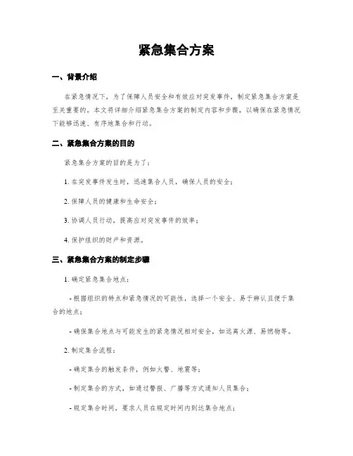 紧急集合方案
