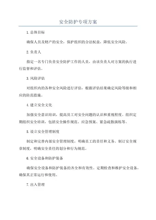 安全防护专项方案