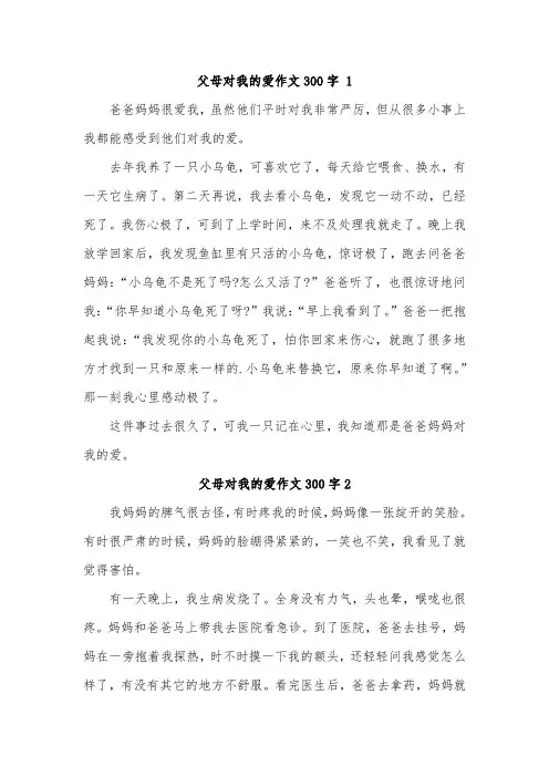体现家人对我们的关爱的作文300
