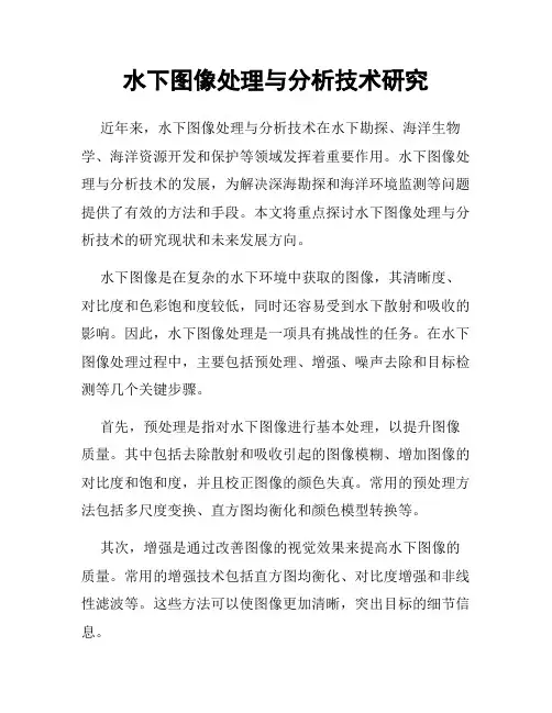水下图像处理与分析技术研究