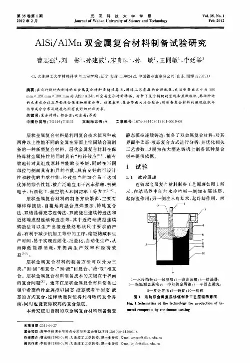 AlSi／AlMn双金属复合材料制备试验研究