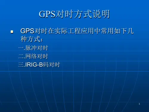 GPS对时方式说明 ppt课件