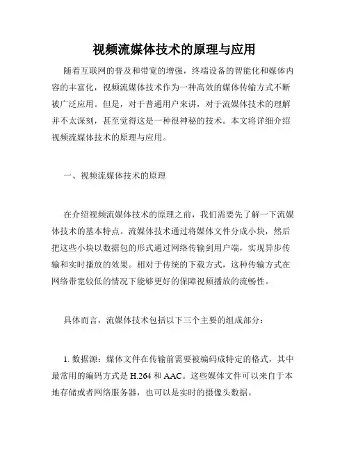 视频流媒体技术的原理与应用