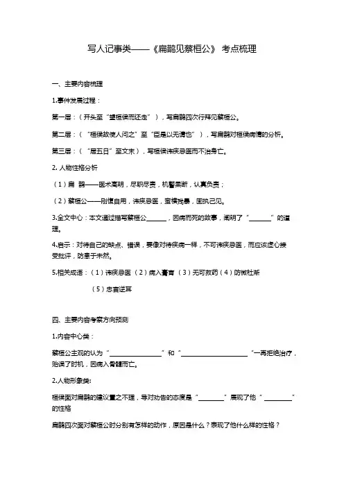 扁鹊见蔡桓公