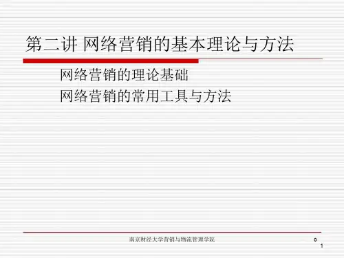 第二讲网络营销的基本理论与方法PPT课件