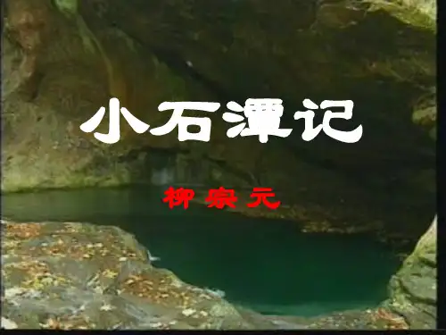 《小石潭记》优秀-八年级下册语文PPT课件