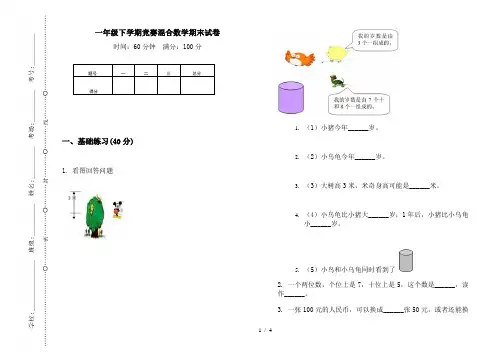 一年级下学期竞赛混合数学期末试卷