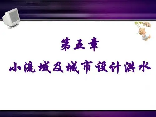 [工学]第五章小流域及城市设计洪水资料