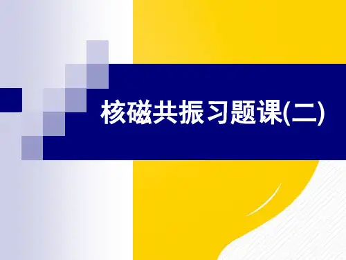 核磁共振习题完整版文档