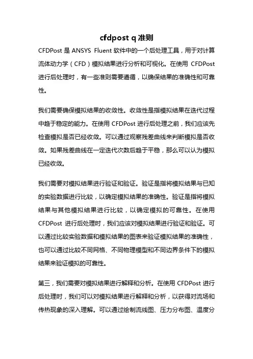 cfdpost q准则