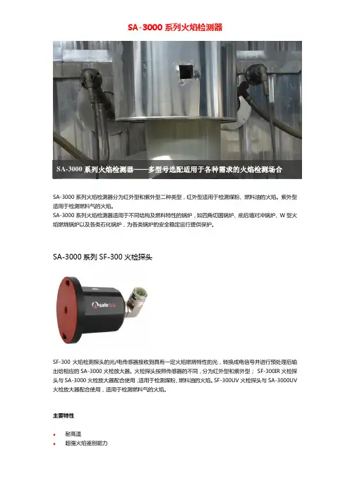 西斐—SA3000火焰检测系统