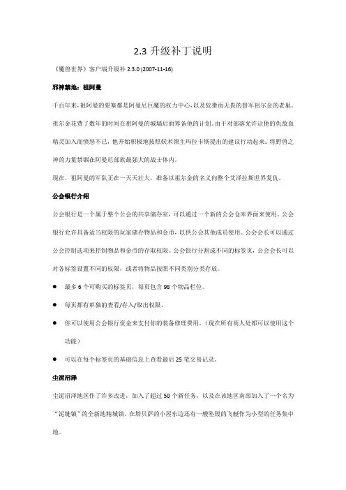 2.3邪神禁地祖阿曼