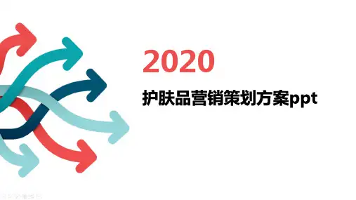 护肤品营销策划方案ppt