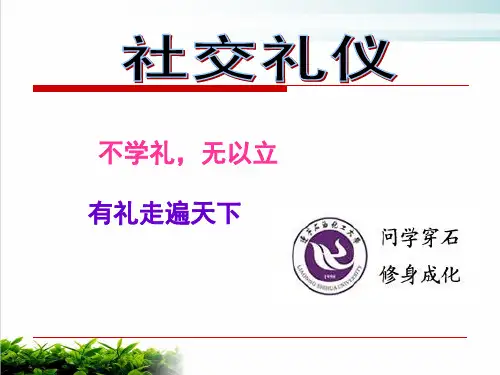 社交礼仪培训课件(PPT63页)PPT模版