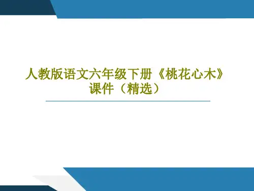 人教版语文六年级下册《桃花心木》课件(精选)PPT文档共29页