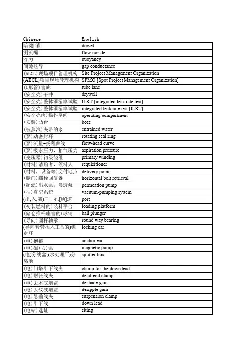 核电建造工程术语R1