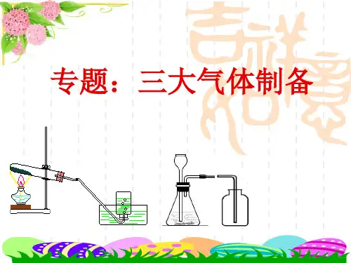 中考化学复习课件：三大气体制取复习PPT下载