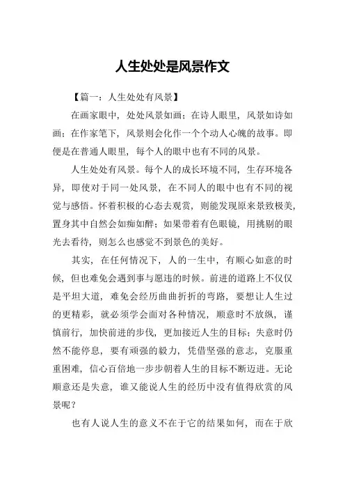 人生处处是风景作文-1