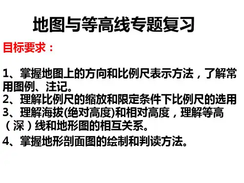 2021-2022学年高二区域地理复习课件地图与等高线专题复习