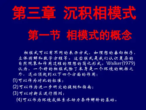 沉积相模式PPT课件