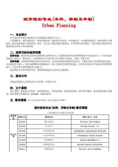 城市规划