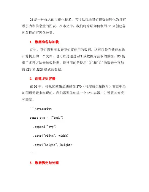 可视化技术使用教程：利用D3(七)