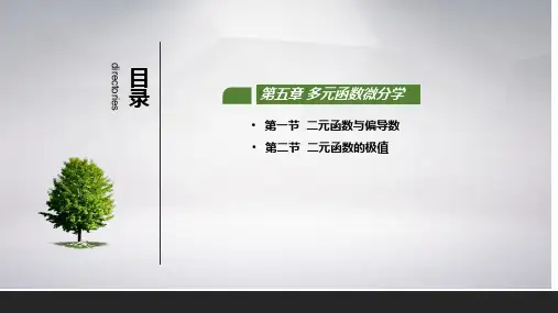 课件+经济数学基础+罗国湘+高等教育出版社-第5章 多元微积分