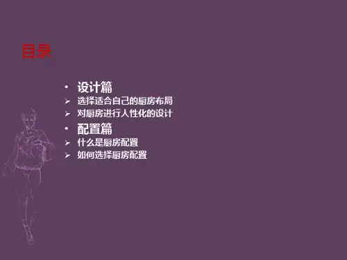 厨房人性化设计PPT课件