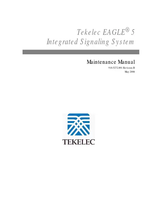 Tekelec EAGLE 5集成通信系统维护手册说明书