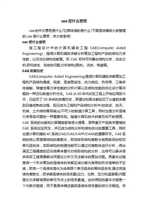 cae是什么意思