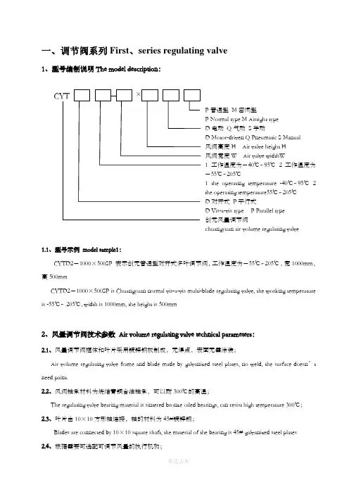 阀门样本