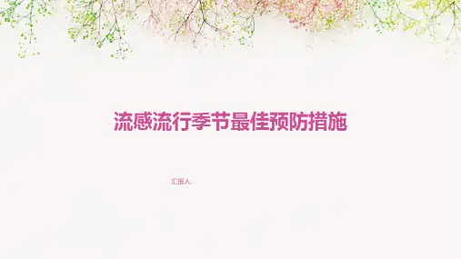 流感流行季节最佳预防措施